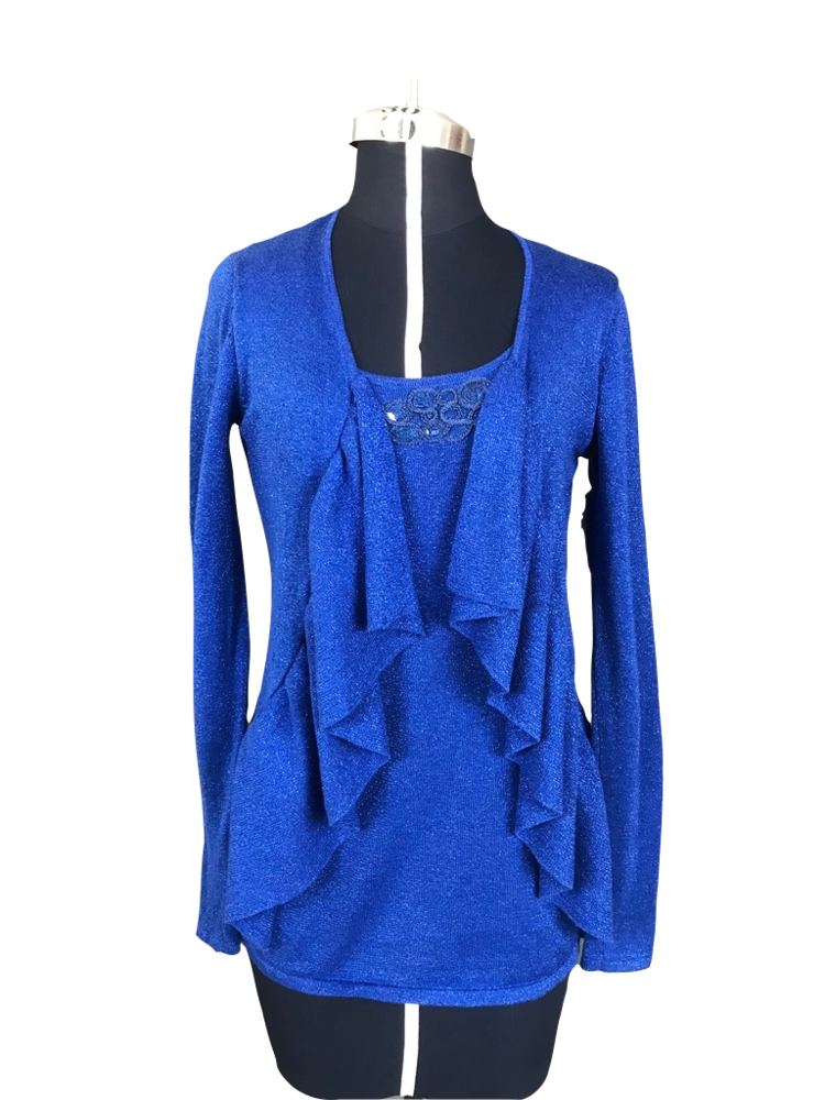 Blusa de punto con brillos - XS