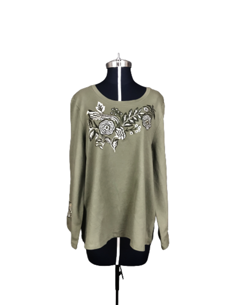 Blusa con flores - L