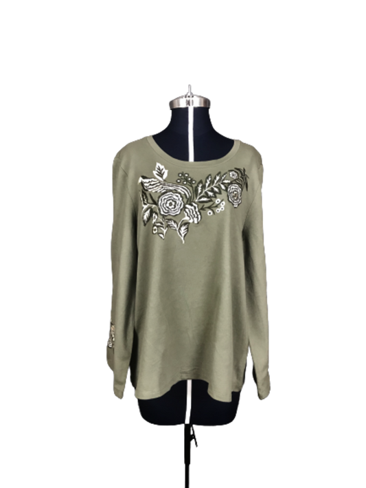 Blusa con flores - L